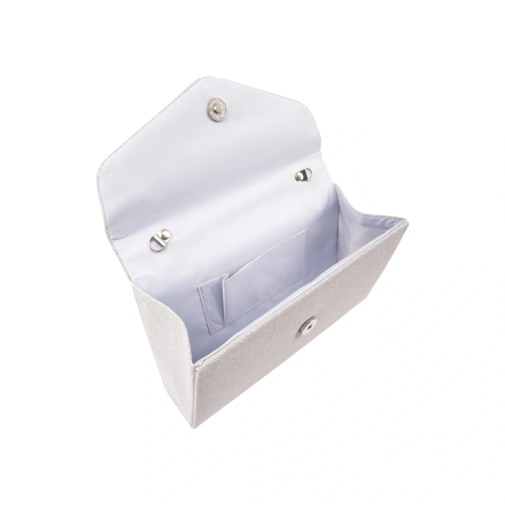 Geanta de ocazie Carolina di Rosa CR1783, Argintiu, Nr. 4, Bagsy