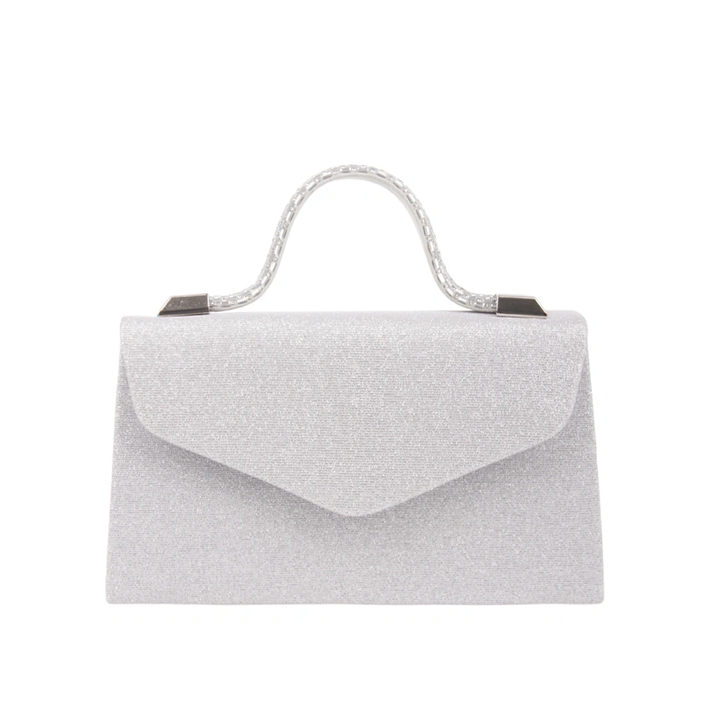 Genti - Geanta de ocazie Carolina di Rosa CR1783, Argintiu, Bagsy