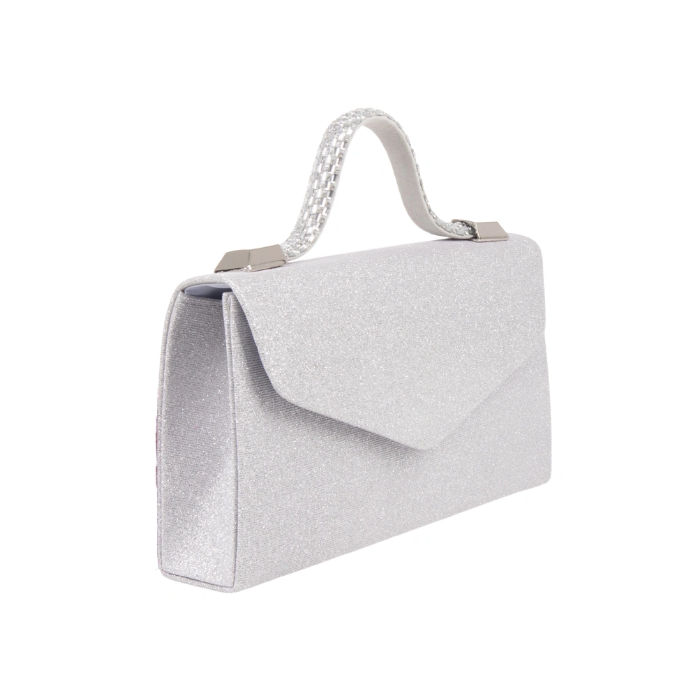 Geanta de ocazie Carolina di Rosa CR1783, Argintiu, Nr. 2, Bagsy