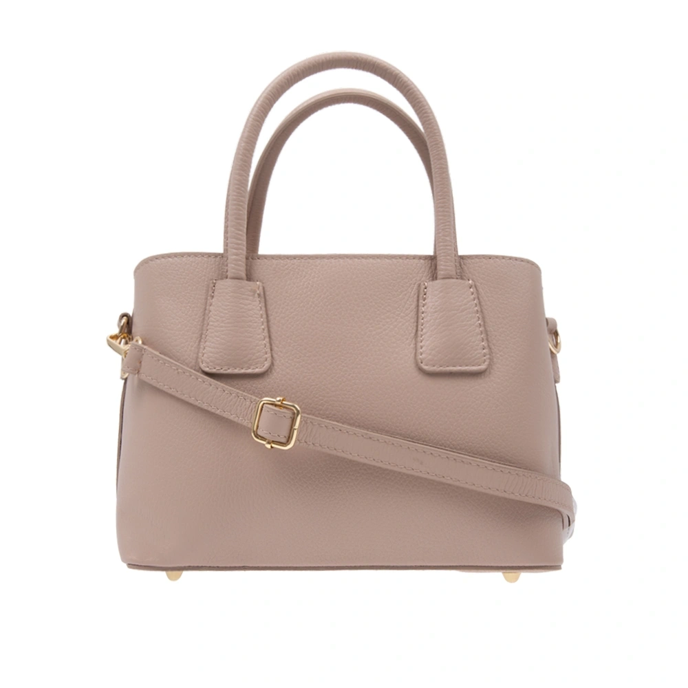 Geanta de mana din piele naturala Chiara Canotti CC1791, Roz prafuit, #3, Bagsy