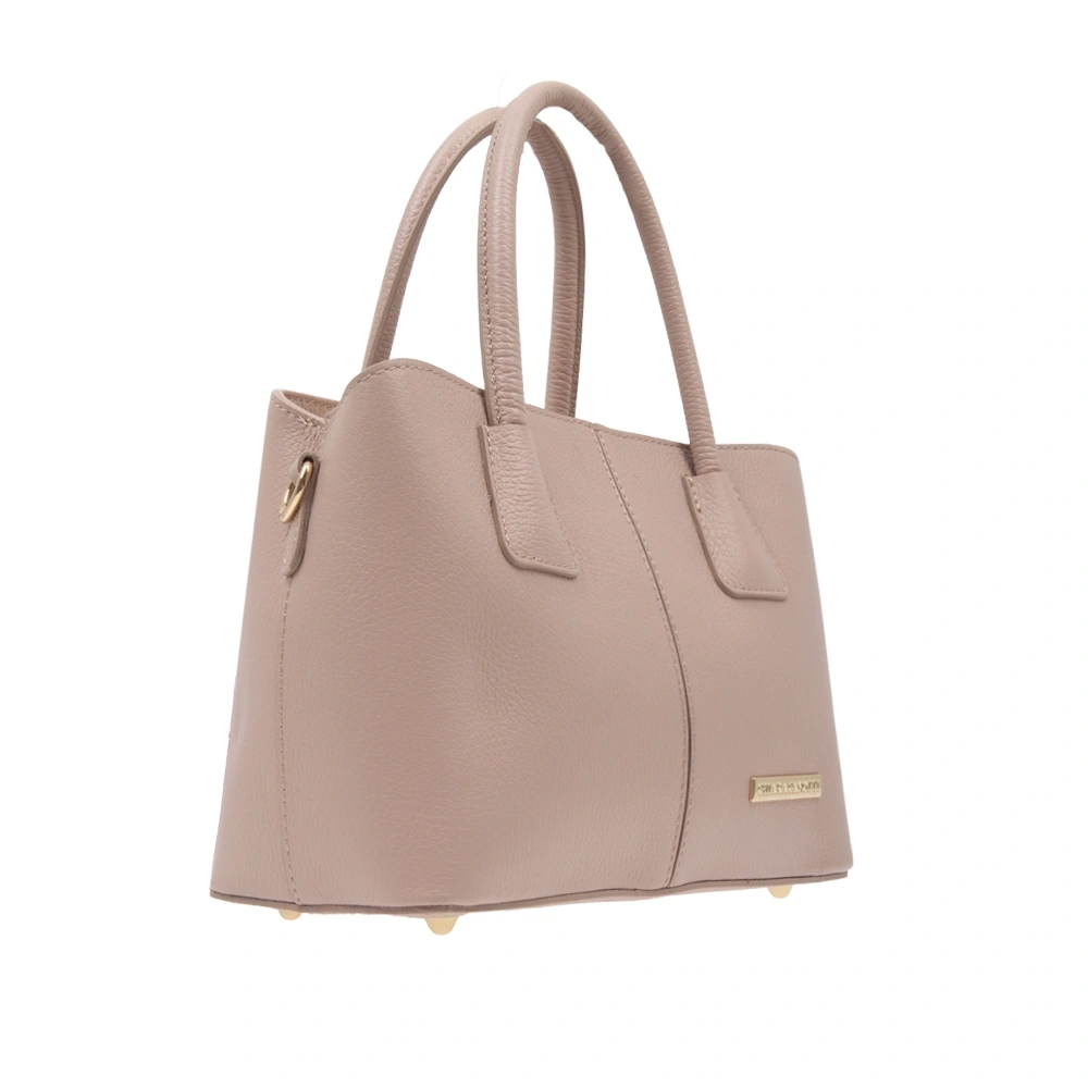 Geanta de mana din piele naturala Chiara Canotti CC1791, Roz prafuit, #2, Bagsy