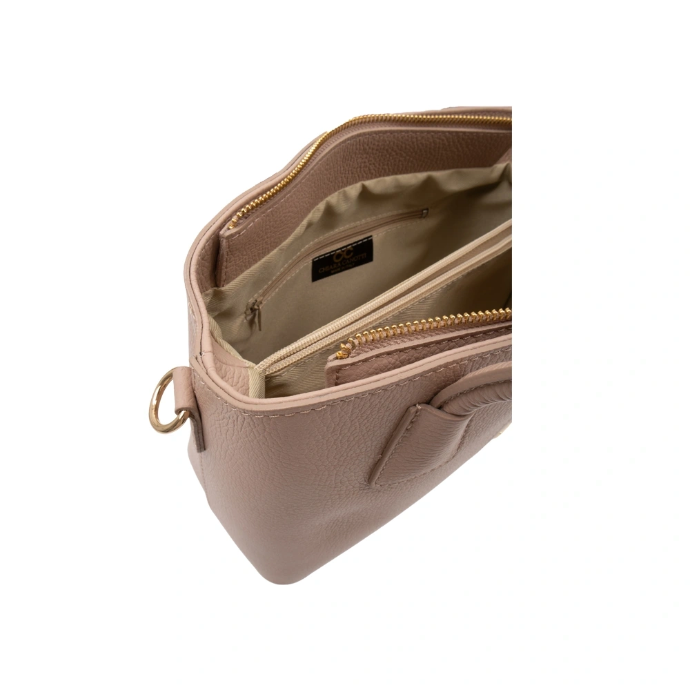 Geanta de mana din piele naturala Chiara Canotti CC1791, Roz prafuit, #4, Bagsy