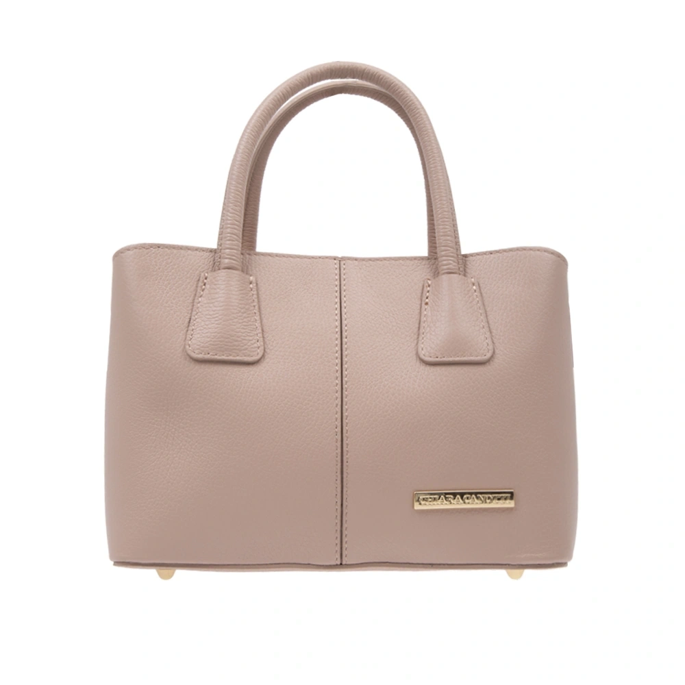 Geanta de mana din piele naturala Chiara Canotti CC1791, Roz prafuit, #1, Bagsy