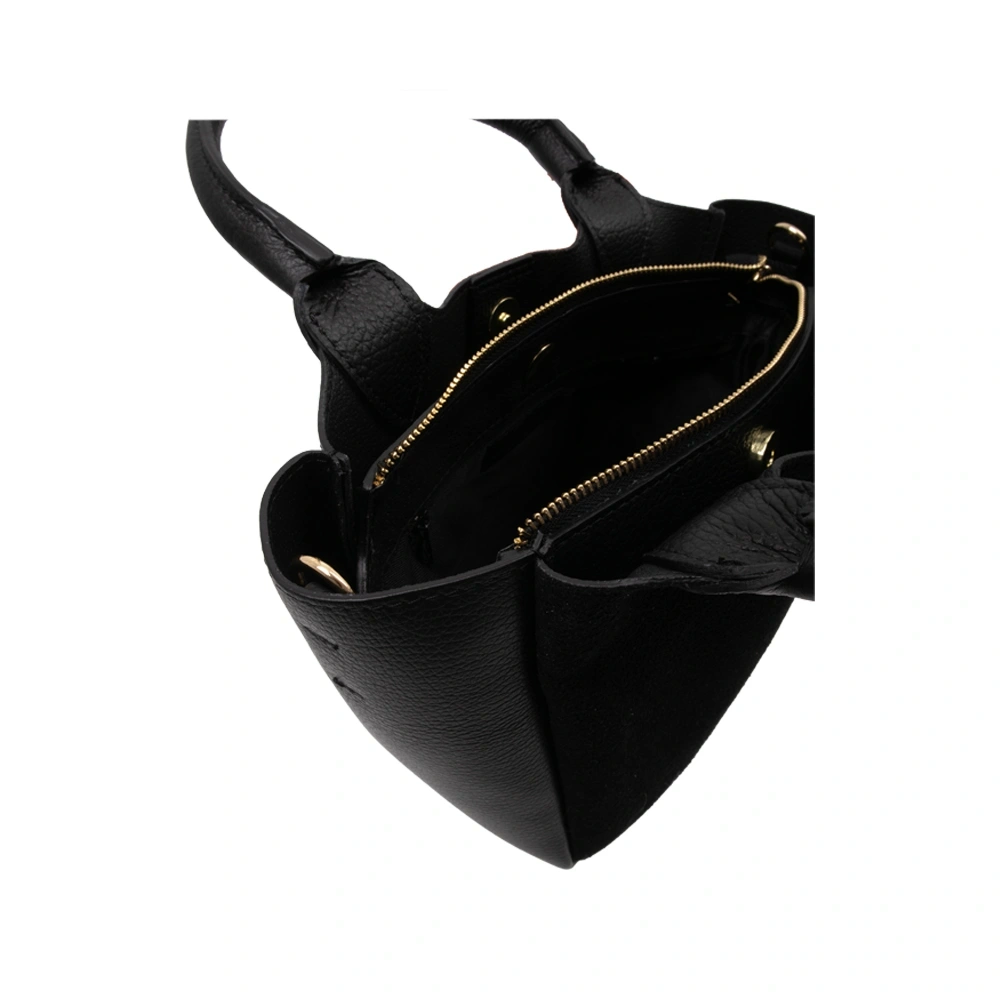 Geanta de mana din piele naturala Chiara Canotti CC1792, Negru, #4, Bagsy