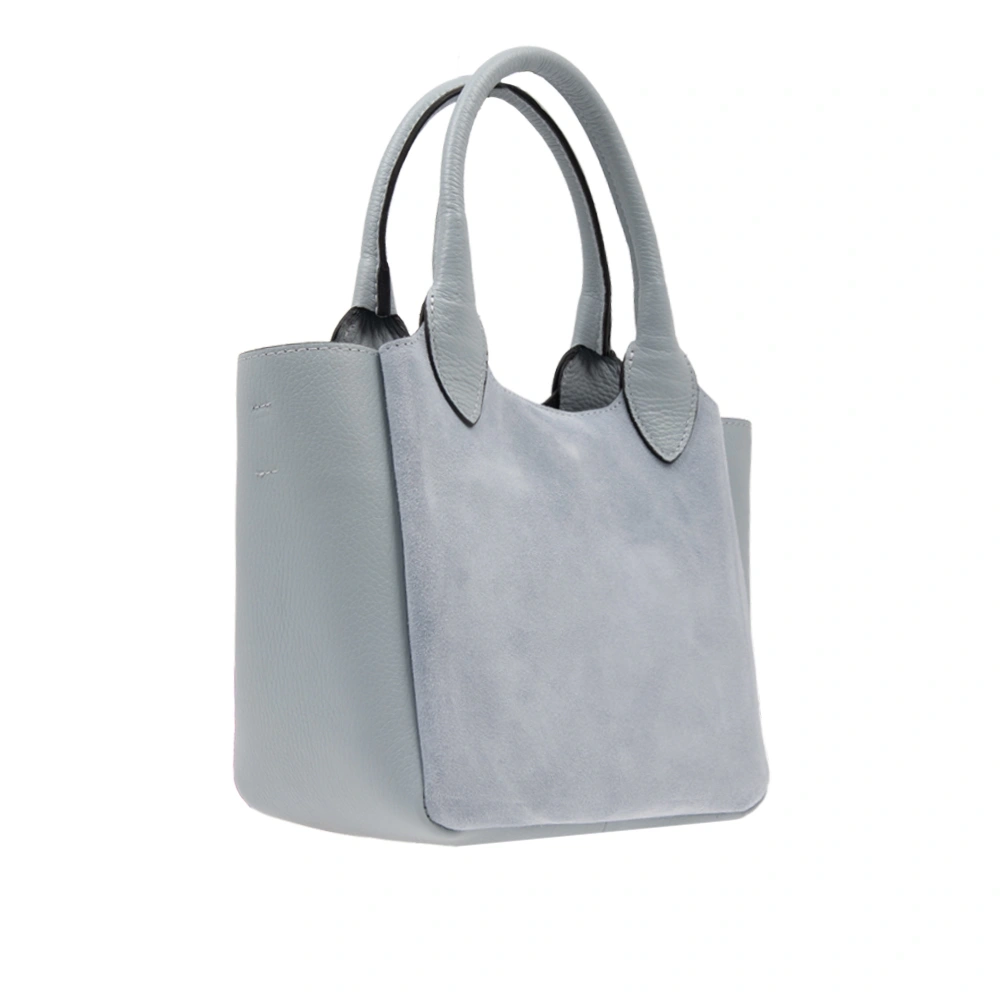 Geanta de mana din piele naturala Chiara Canotti CC1792, Albastru, #2, Bagsy