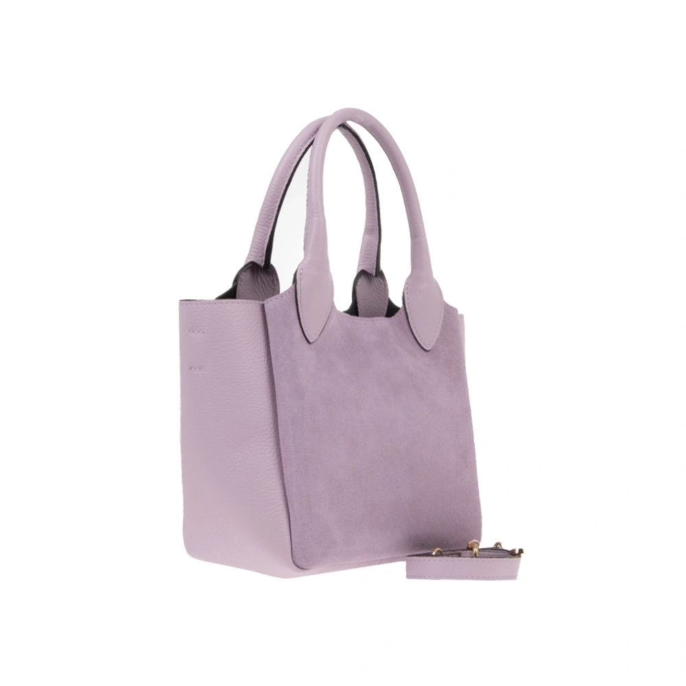 Geanta de mana din piele naturala Chiara Canotti CC1792, Lila, #2, Bagsy