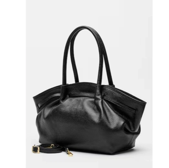 Geanta de mana din piele naturala Antonia Moretti AM1798, Negru, #2, Bagsy