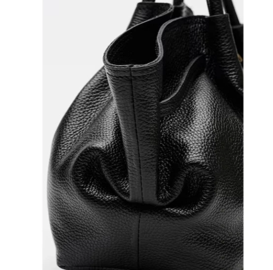 Geanta de mana din piele naturala Antonia Moretti AM1798, Negru, #4, Bagsy