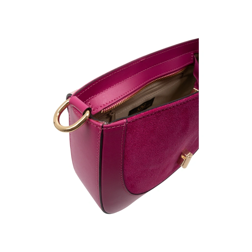 Geanta de mana din piele naturala Chiara Canotti CC1801, Fucsia, Nr. 5, Bagsy