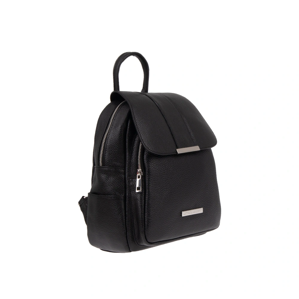 Rucsac dama din piele naturala Antonia Moretti AM1802, Negru, #2, Bagsy
