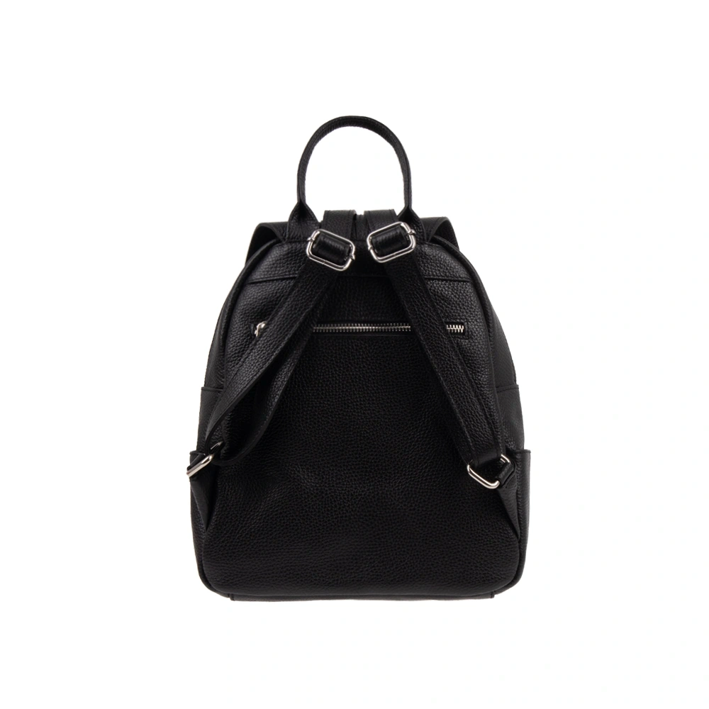 Rucsac dama din piele naturala Antonia Moretti AM1802, Negru, #3, Bagsy