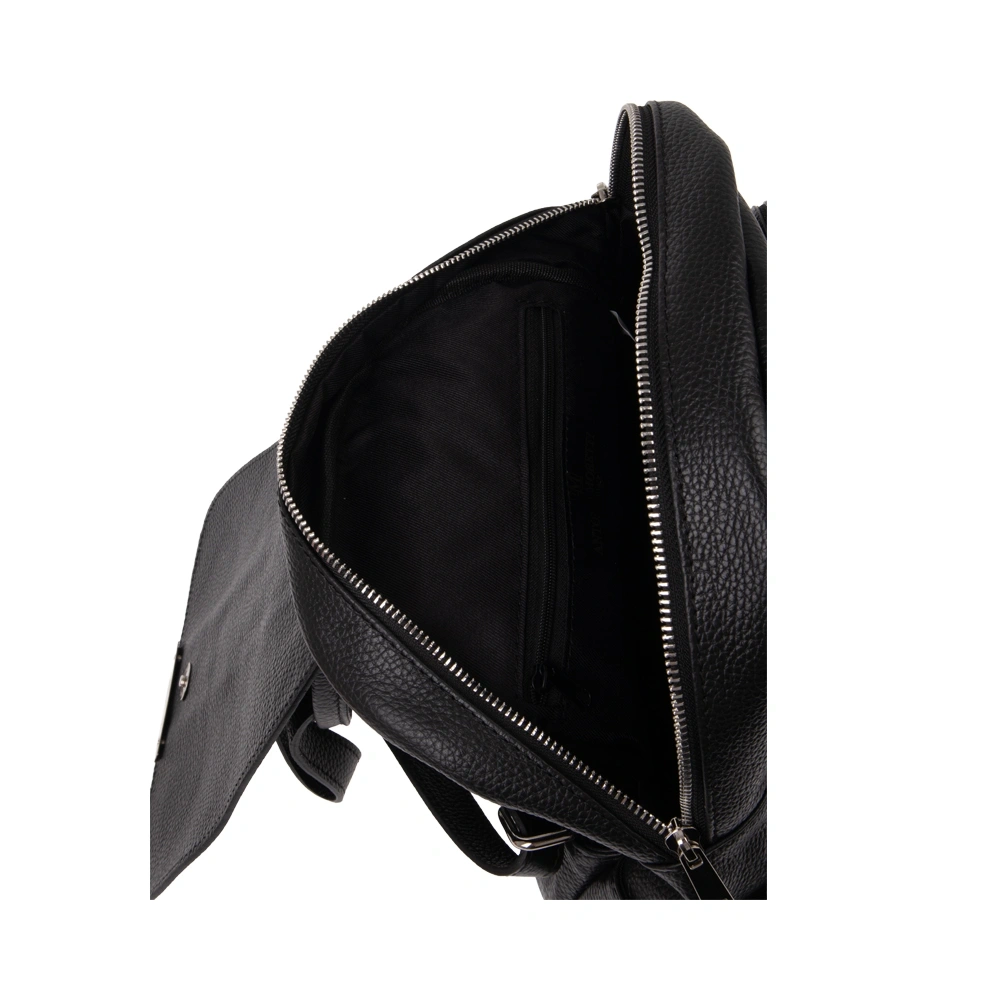 Rucsac dama din piele naturala Antonia Moretti AM1802, Negru, #4, Bagsy