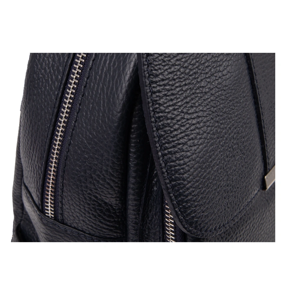 Rucsac dama din piele naturala Antonia Moretti AM1802, Albastru, #5, Bagsy