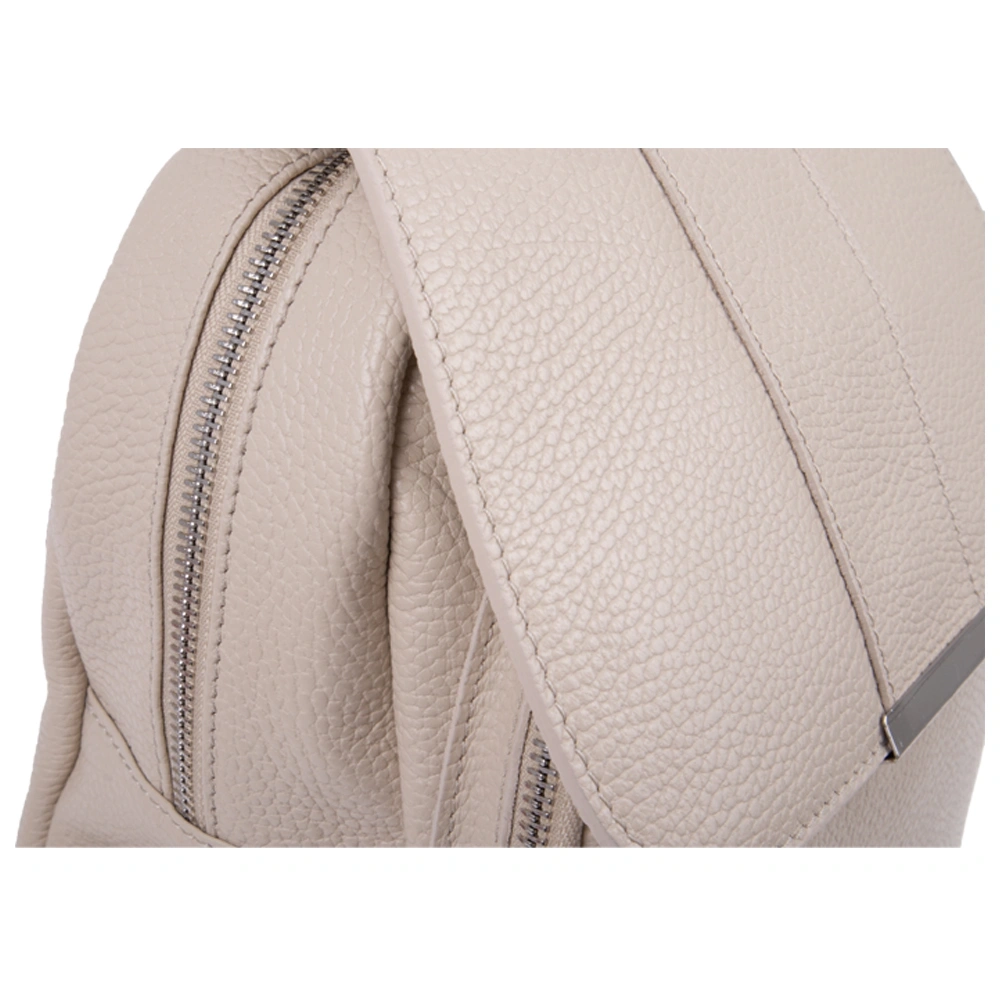Rucsac dama din piele naturala Antonia Moretti AM1802, Bej, #5, Bagsy