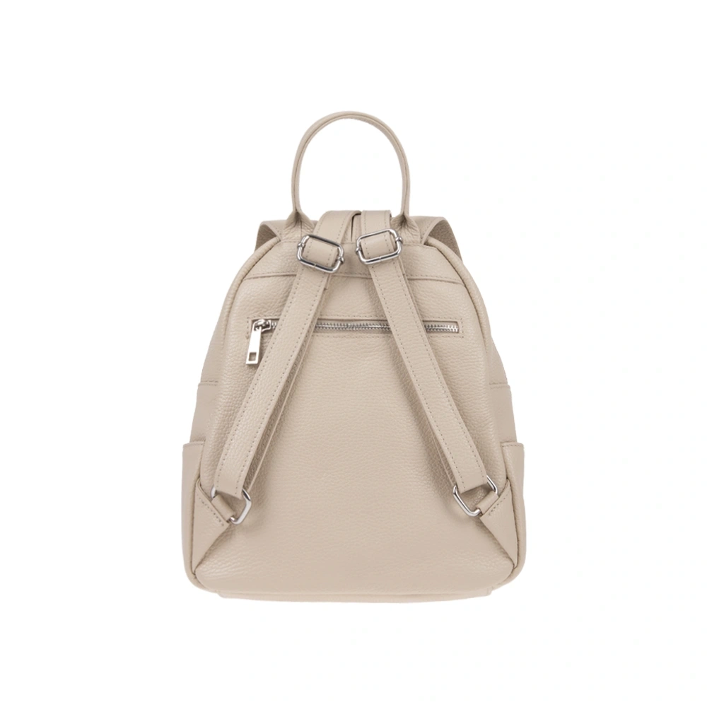 Rucsac dama din piele naturala Antonia Moretti AM1802, Bej, #3, Bagsy
