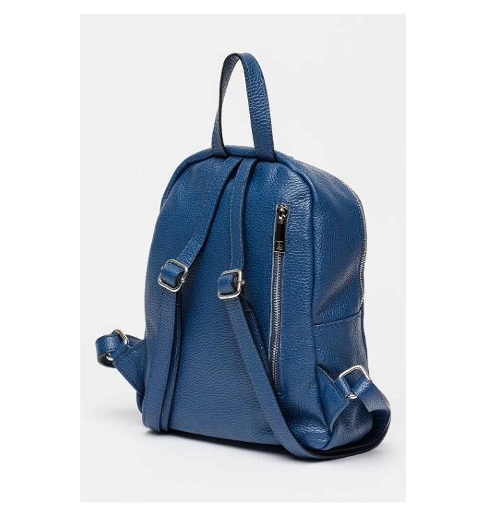 Rucsac dama din piele naturala Antonia Moretti AM1806, Albastru, #2, Bagsy