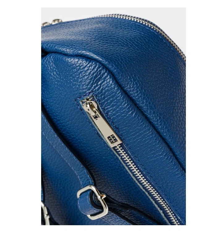 Rucsac dama din piele naturala Antonia Moretti AM1806, Albastru, #3, Bagsy