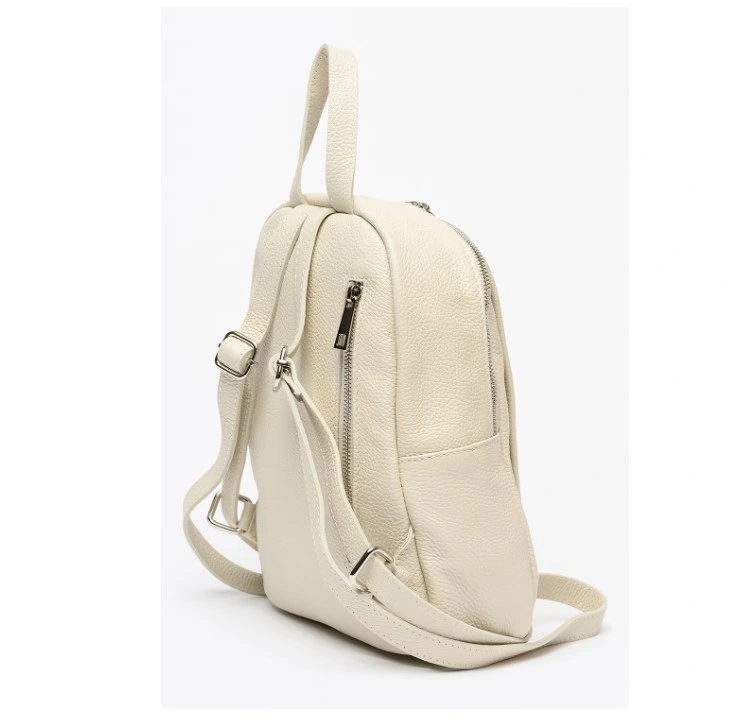 Rucsac dama din piele naturala Antonia Moretti AM1806, Bej, #2, Bagsy