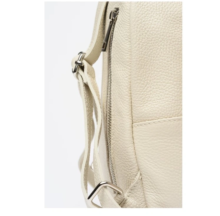 Rucsac dama din piele naturala Antonia Moretti AM1806, Bej, #3, Bagsy
