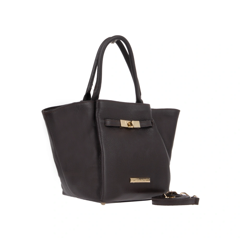 Geanta de mana din piele naturala Chiara Canotti CC1807, Maro, #2, Bagsy