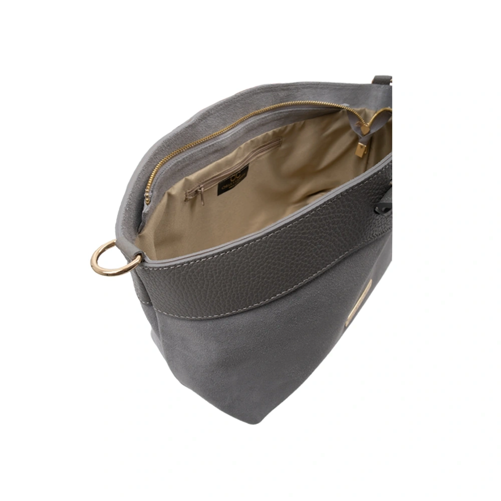 Geanta de mana din piele naturala Chiara Canotti CC1808, Gri, #5, Bagsy