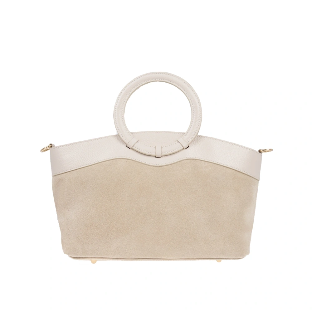Geanta de mana din piele naturala Chiara Canotti CC1808, Bej, #1, Bagsy