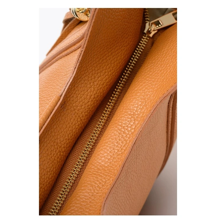 Geanta de umar din piele naturala Chiara Canotti CC1813, Cognac, #5, Bagsy