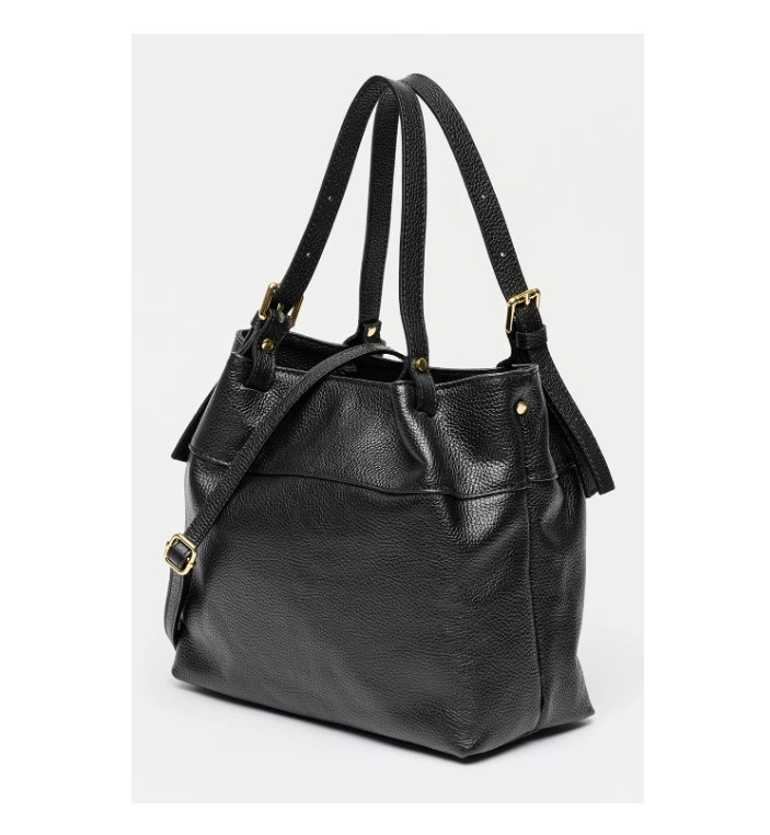 Geanta de mana din piele naturala Chiara Canotti CC1815, Negru, #2, Bagsy