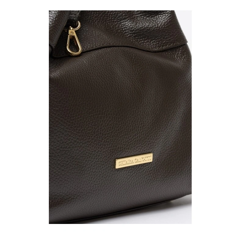 Geanta de mana din piele naturala Chiara Canotti CC1815, Maro, #4, Bagsy