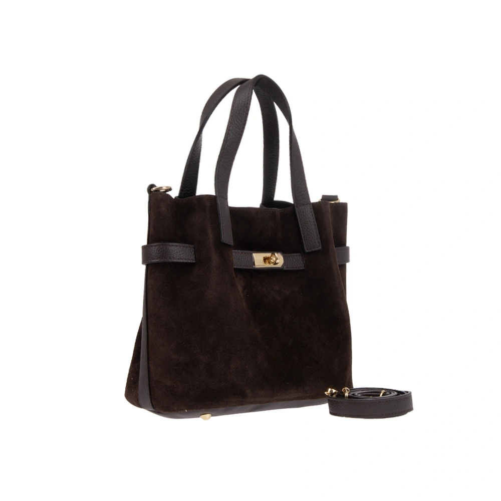Geanta de mana din piele naturala Chiara Canotti CC1816, Maro, #2, Bagsy