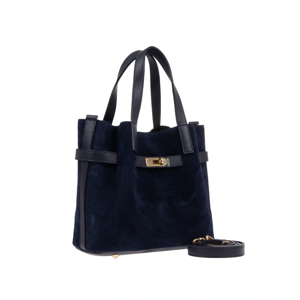 Geanta de mana din piele naturala Chiara Canotti CC1816, Albastru, #2, Bagsy