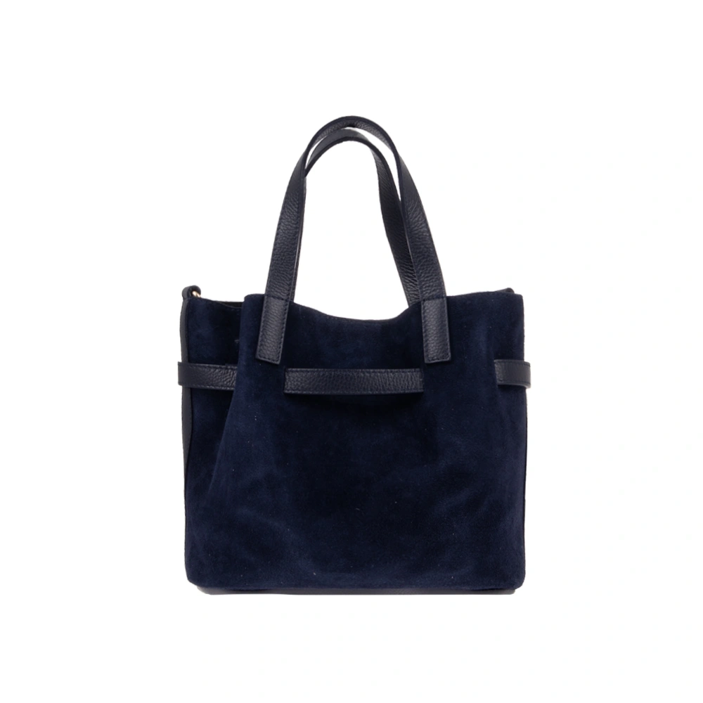 Geanta de mana din piele naturala Chiara Canotti CC1816, Albastru, #3, Bagsy