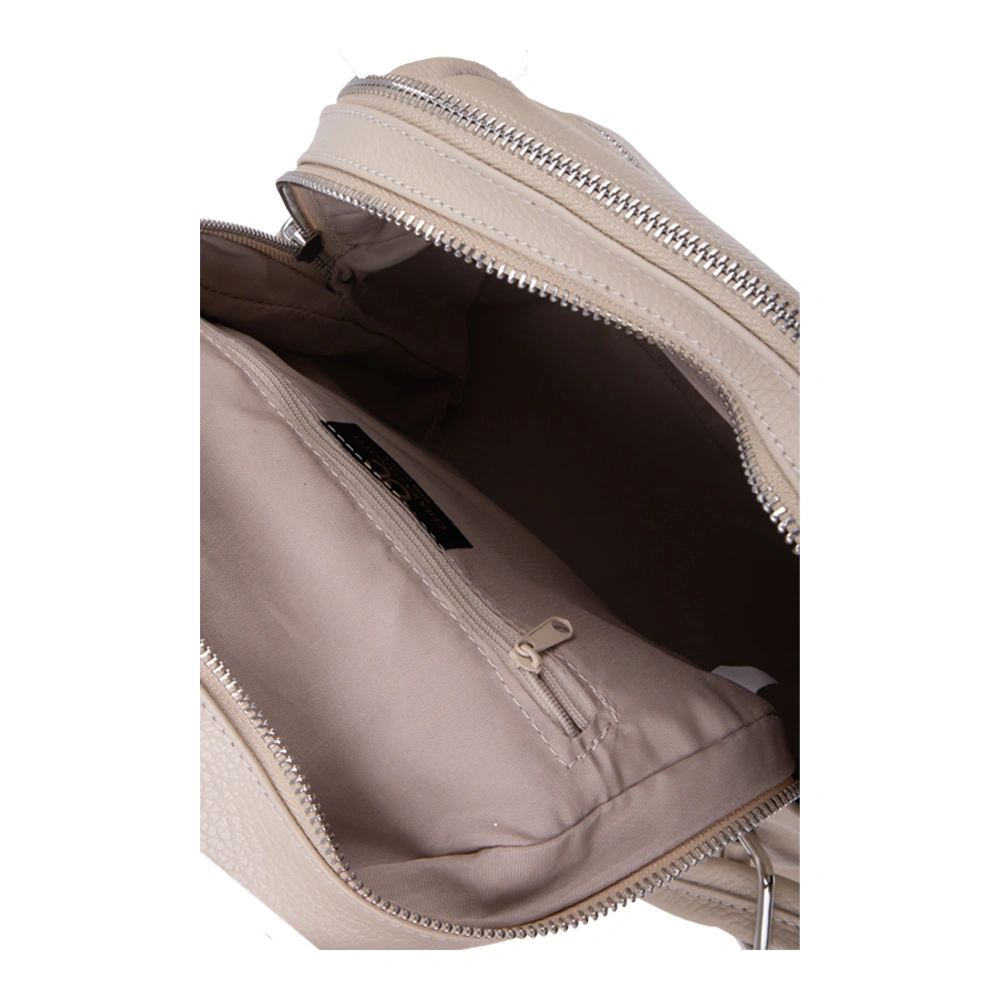 Rucsac dama din piele naturala Chiara Canotti CC1820, Bej, Nr. 4, Bagsy