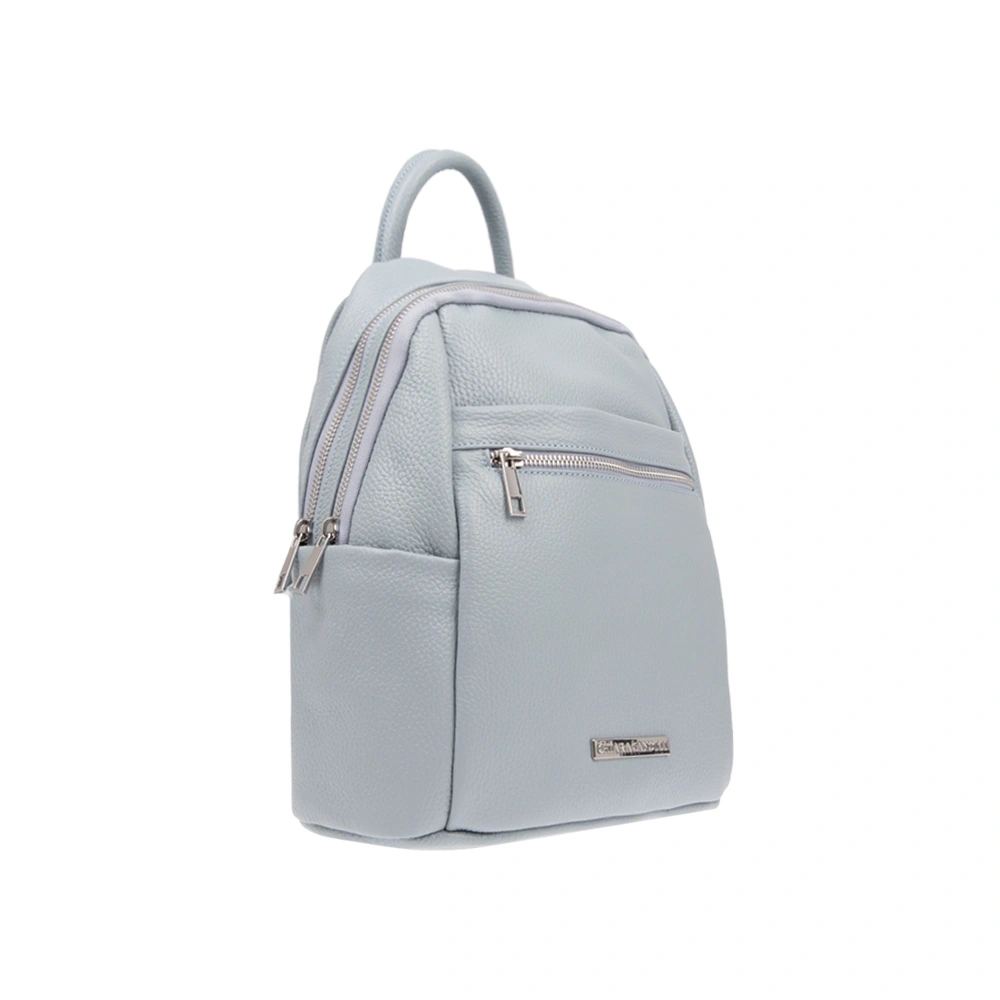 Rucsac dama din piele naturala Chiara Canotti CC1820, Albastru deschis, #2, Bagsy