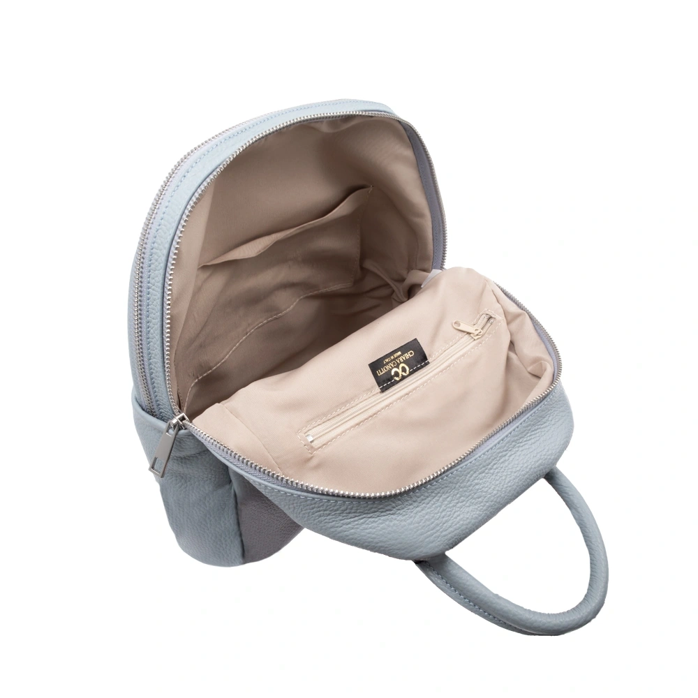 Rucsac dama din piele naturala Chiara Canotti CC1820, Albastru deschis, #4, Bagsy
