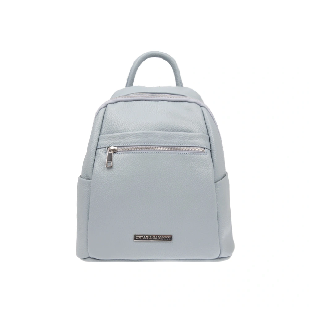 Rucsac dama din piele naturala Chiara Canotti CC1820, Albastru deschis, #1, Bagsy