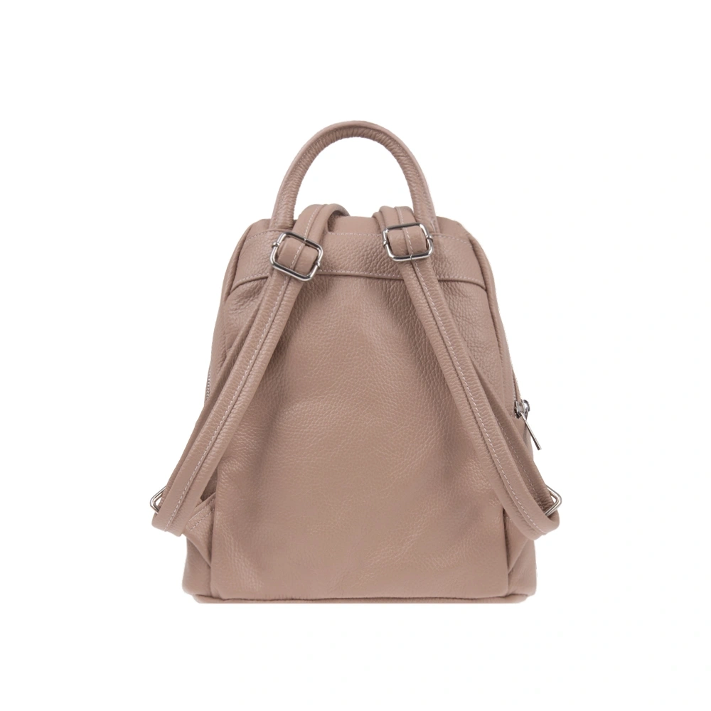 Rucsac dama din piele naturala Chiara Canotti CC1820, Roz prafuit, Nr. 3, Bagsy