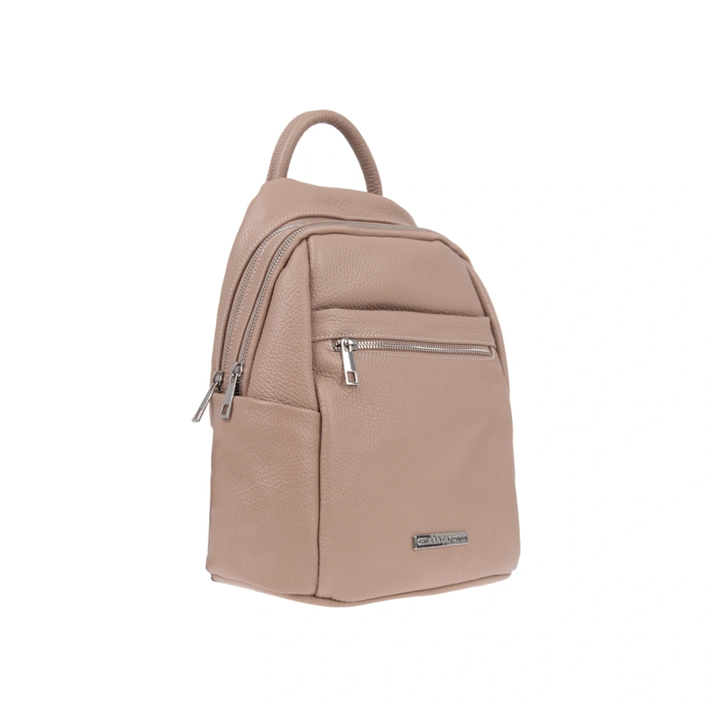 Rucsac dama din piele naturala Chiara Canotti CC1820, Roz prafuit, Nr. 2, Bagsy