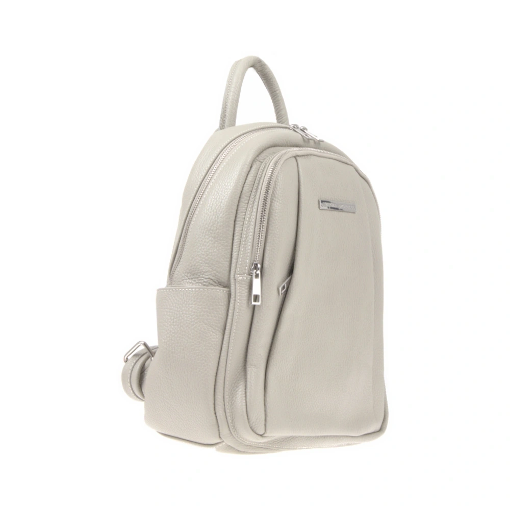 Rucsac dama din piele naturala Antonia Moretti AM1240, Gri, #2, Bagsy