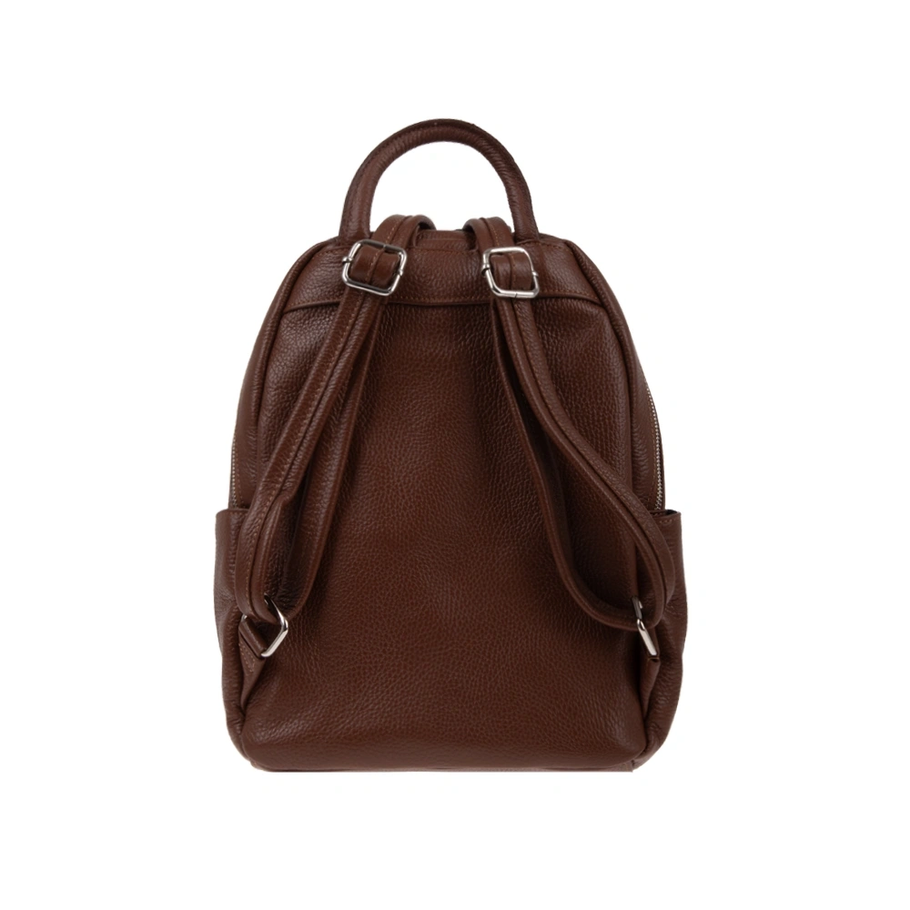 Rucsac dama din piele naturala Antonia Moretti AM1240, Maro, #3, Bagsy