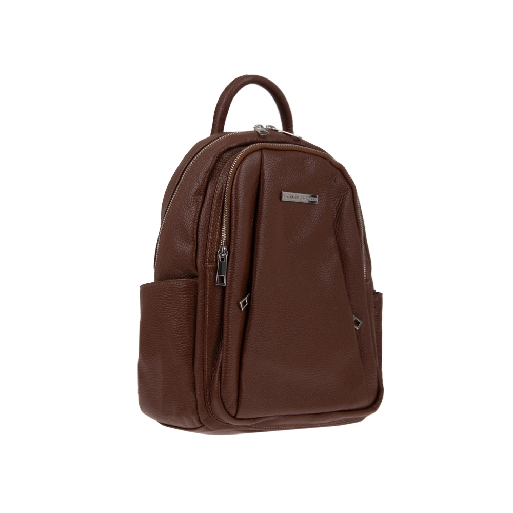 Rucsac dama din piele naturala Antonia Moretti AM1240, Maro, #2, Bagsy