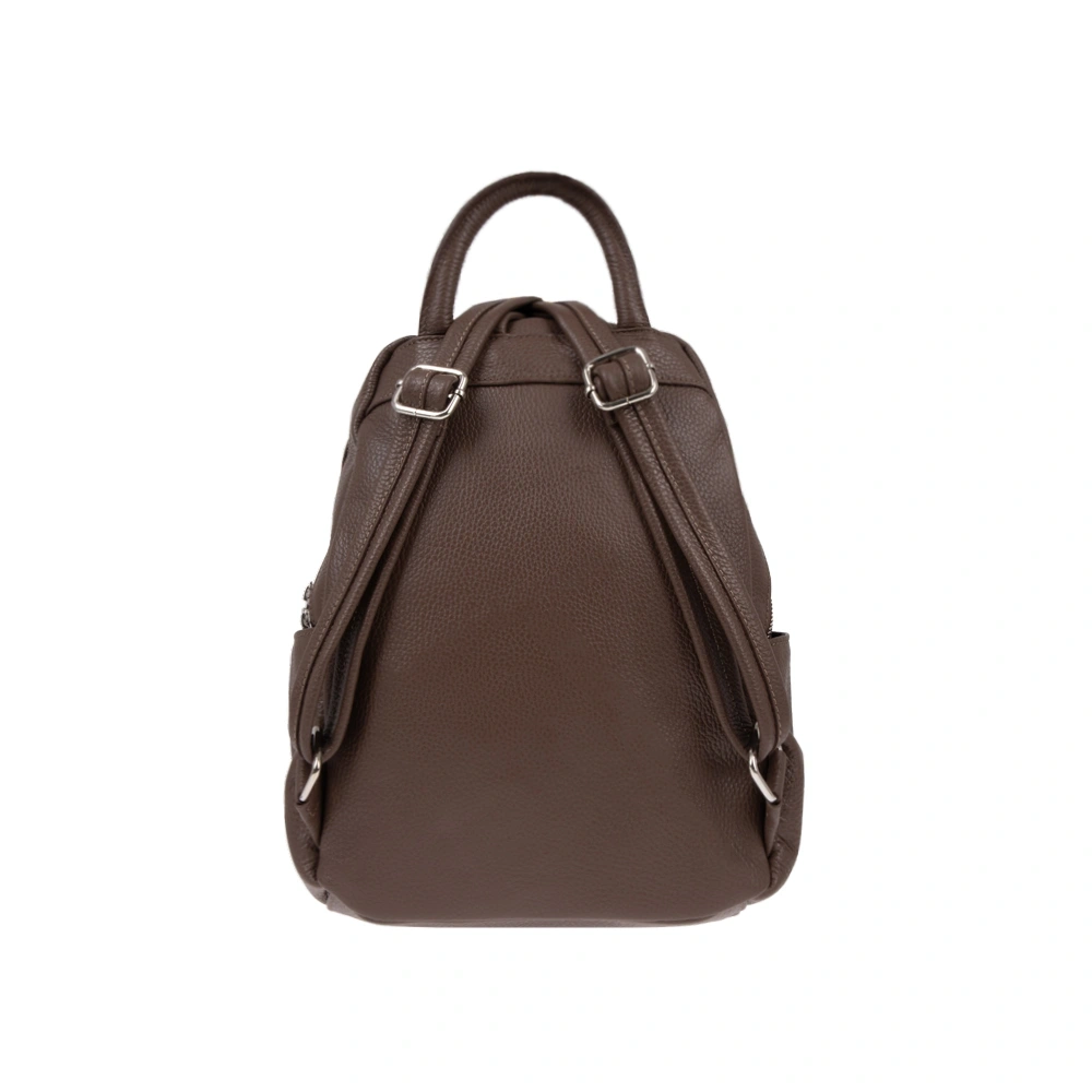 Rucsac dama din piele naturala Antonia Moretti AM1240, Maro inchis, #3, Bagsy