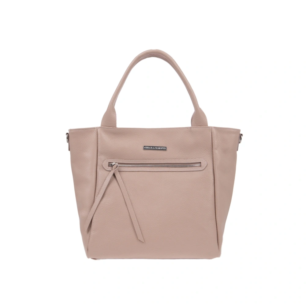 Geanta de mana din piele naturala Chiara Canotti CC1764, Roz prafuit, #1, Bagsy