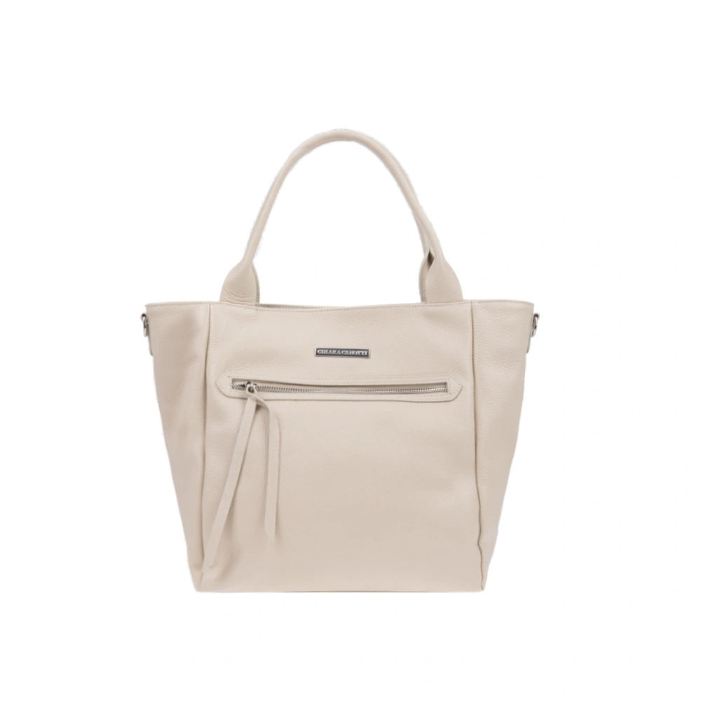 Geanta de mana din piele naturala Chiara Canotti CC1764, Bej, #1, Bagsy