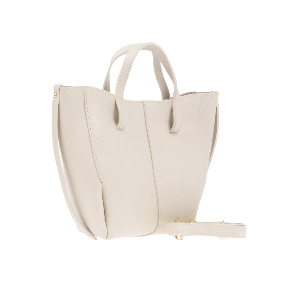 Geanta de mana din piele naturala Patrizia Lucchini PL1841, Bej, Nr. 2, Bagsy
