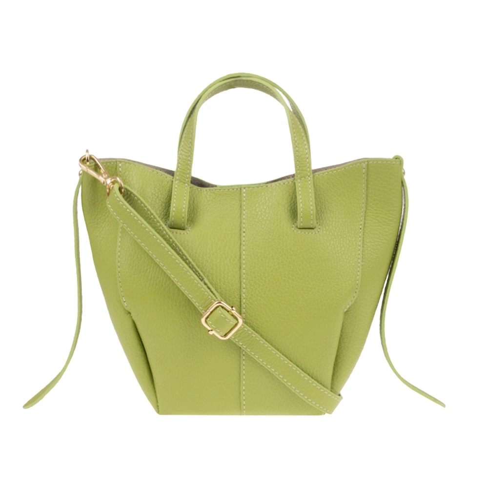 Geanta de mana din piele naturala Patrizia Lucchini PL1841, Verde, #3, Bagsy