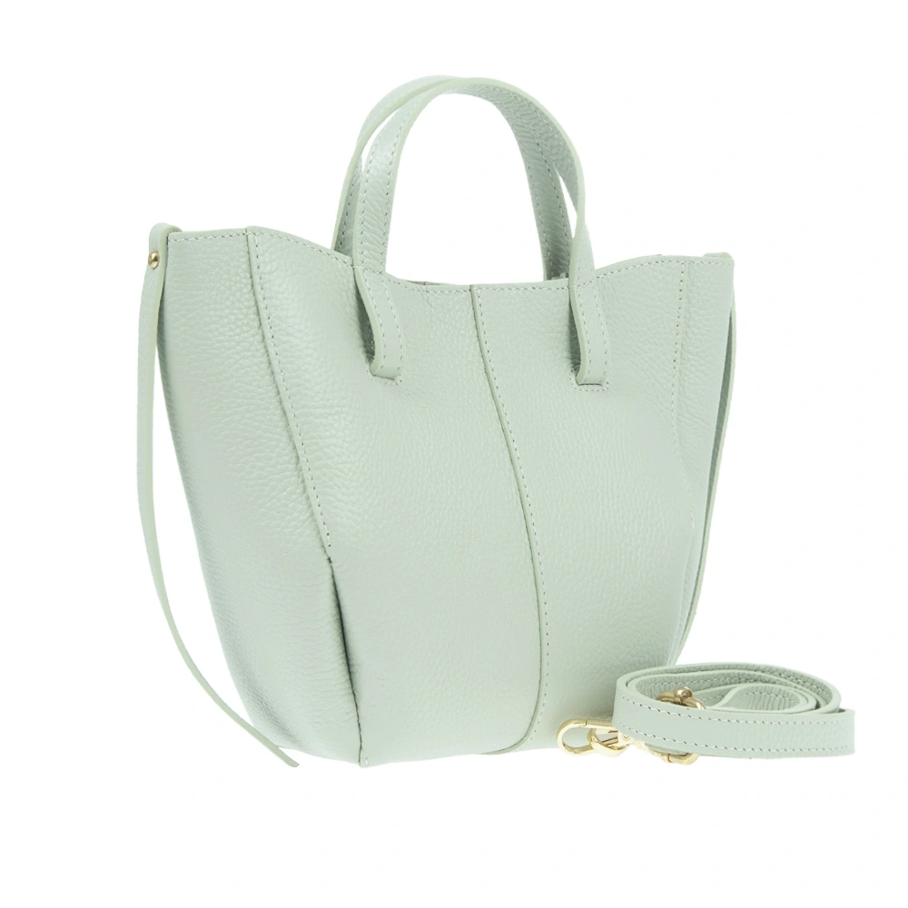 Geanta de mana din piele naturala Patrizia Lucchini PL1841, Verde deschis, #2, Bagsy