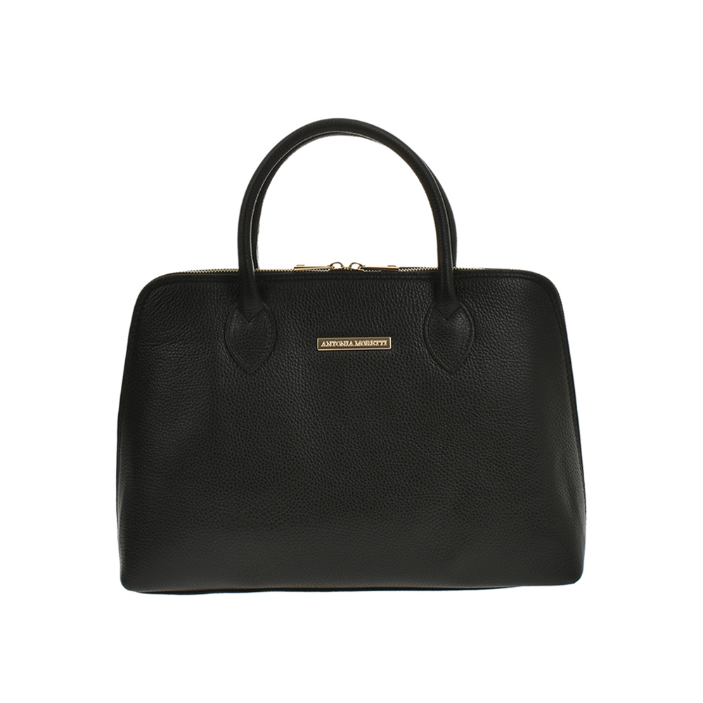 Geanta dama din piele naturala Antonia Moretti AM0155, Negru, #1, Bagsy