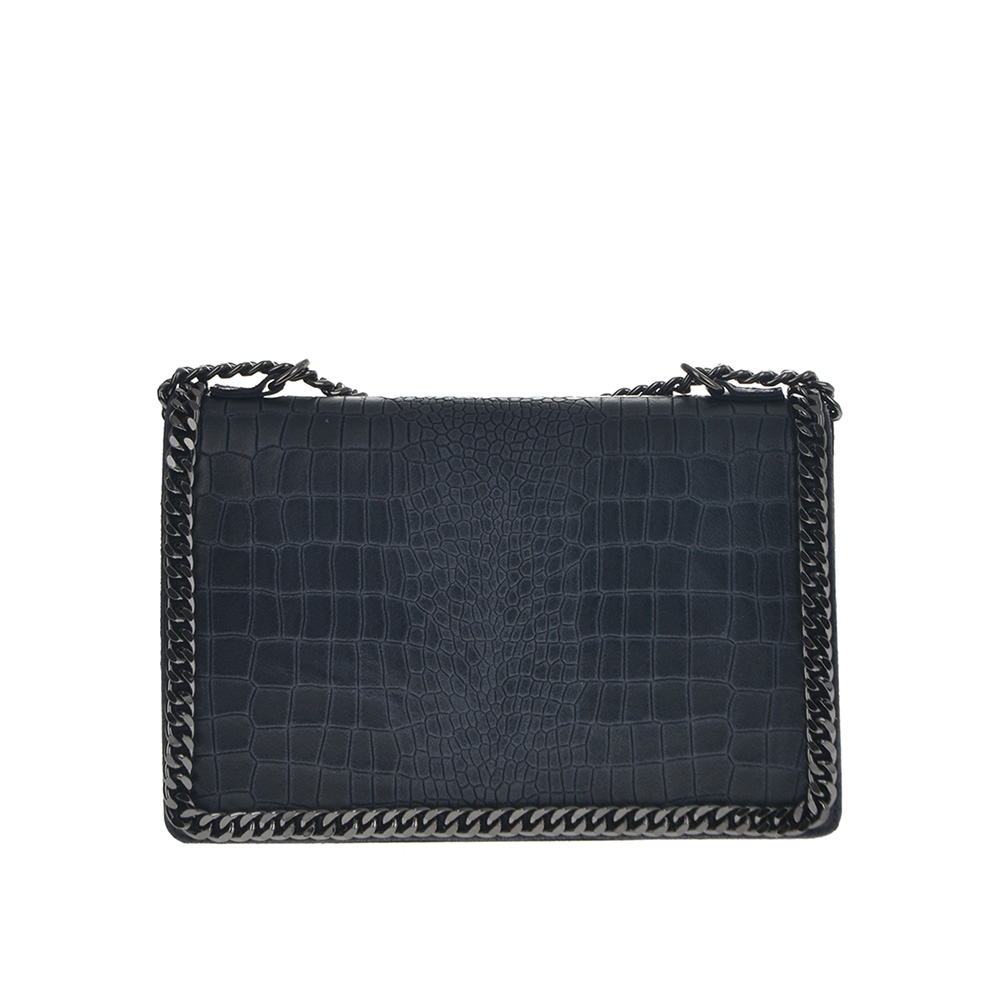 Geanta de umar din piele naturala Antonia Moretti AM0297, albastru, #1, Bagsy