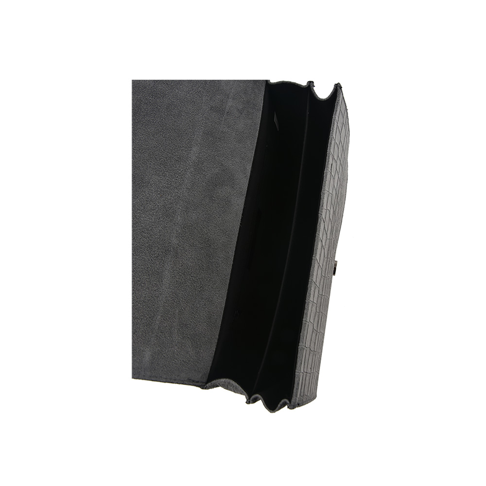 Geanta de umar din piele naturala Antonia Moretti AM0297, Gri inchis, #5, Bagsy